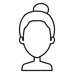 Obraz premium cute grandmother avatar character vector illustration design