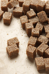 Natural brown sugar cubes