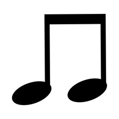 music note isolated icon vector illustration design