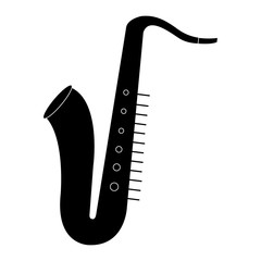 Saxophone musical instrument icon vector illustration design
