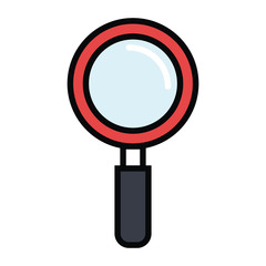 search magnifying glass icon vector illustration design