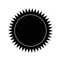 sun icon over white background vector illustration