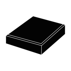 food box package icon over white background vector illustration