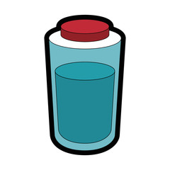 water bottle icon over white background colorful design vector illustration