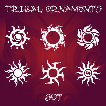 Tribal ornaments for tattoo or design