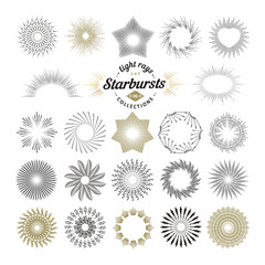 Obraz premium Rays and starburst design elements