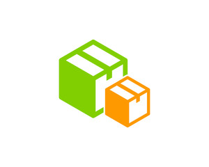 Box Icon Logo Design Element