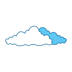 cloud icon over white background colorful design vector illustration
