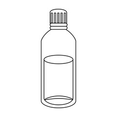 water bottle icon over white background vector illustration