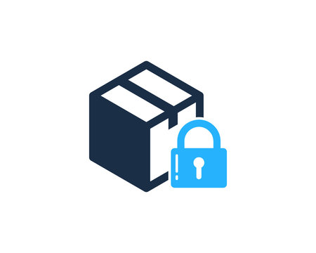 Secure Box Icon Logo Design Element