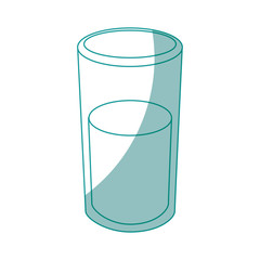 glass of water icon over white background vector illustration