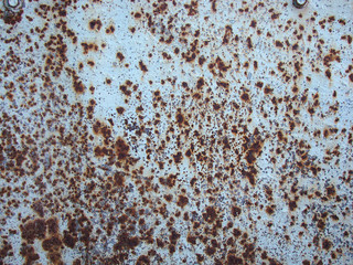 Rust on a white old wall