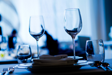 dish spoon fork on table at restaurant