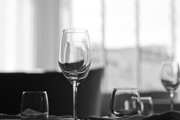 dish spoon fork on table at restaurant