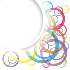 Vector curly background