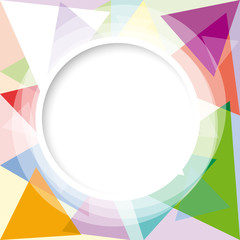 Vector abstract geometric background with triangles