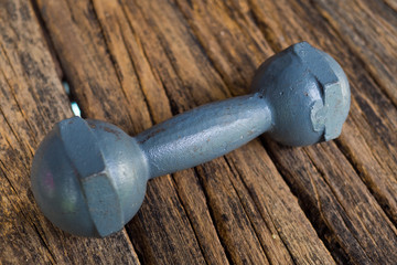 Fitness equipment and accessories with dumbbells.Fitness concept.
