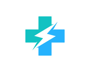 Power Medicine Icon Logo Design Element