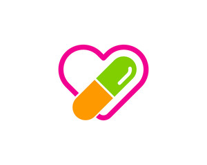 Love Medicine Icon Logo Design Element