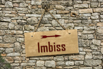 Schild 235 - Imbiss