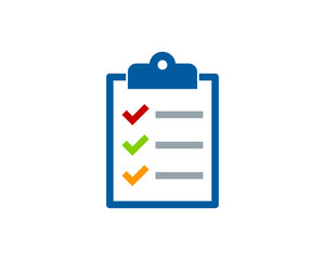 Report List Icon Logo Design Element