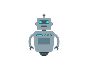 Robot Icon Logo Design Element