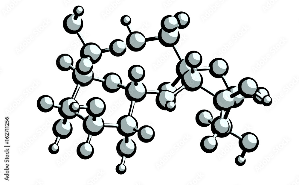 Sticker Molecular structure of sucrose (table sugar), 3D rendering