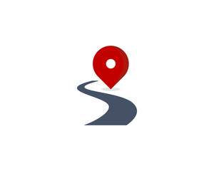 Route Road Icon Logo Design Element