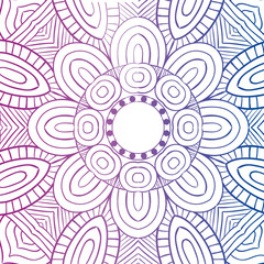 Beautiful mandala desing flower design indian vector icon