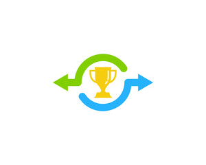 Winner Share Icon Logo Design Element