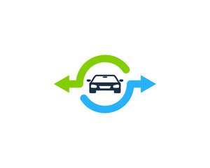 Car Share Icon Logo Design Element