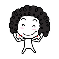 Cartoon Character feeling endeavor