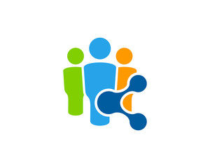 Group Share Icon Logo Design Element