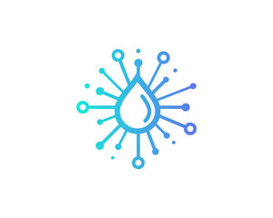 Water Share Icon Logo Design Element