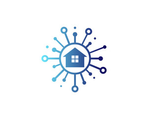 Obraz premium Home Share Icon Logo Design Element