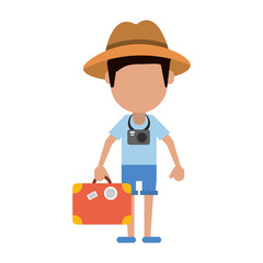 traveler or tourist avatar icon image