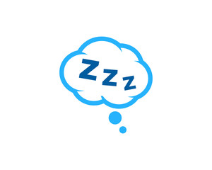 Dream Sleep Icon Logo Design Element