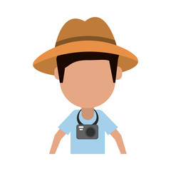 traveler or tourist avatar icon image