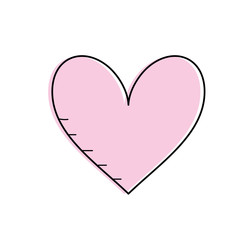 heart with love and passion symbol icon