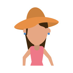 female traveler or tourist avatar icon image