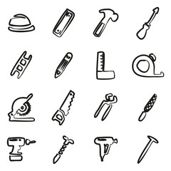 Carpenter Icons Freehand