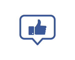 Like Social Network Icon Logo Design Element