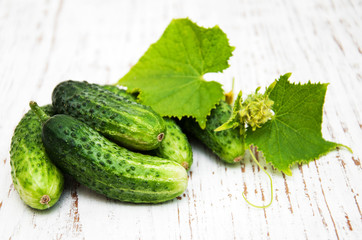 Fresh cucumbers