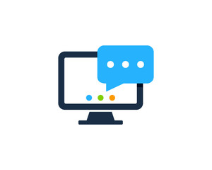 Web Feedback Testimonial Icon Logo Design Element