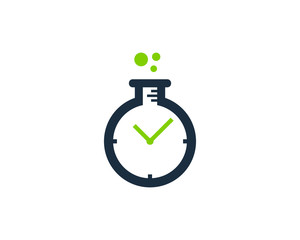 Time Lab Icon Logo Design Element