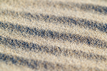 Lines in the sand of a beach. Sand texture.