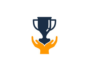 Trophy Care Icon Logo Design Element