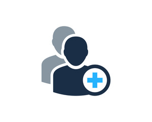 Add Multi User Icon Logo Design Element