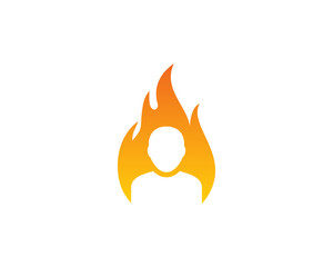Hot User Icon Logo Design Element