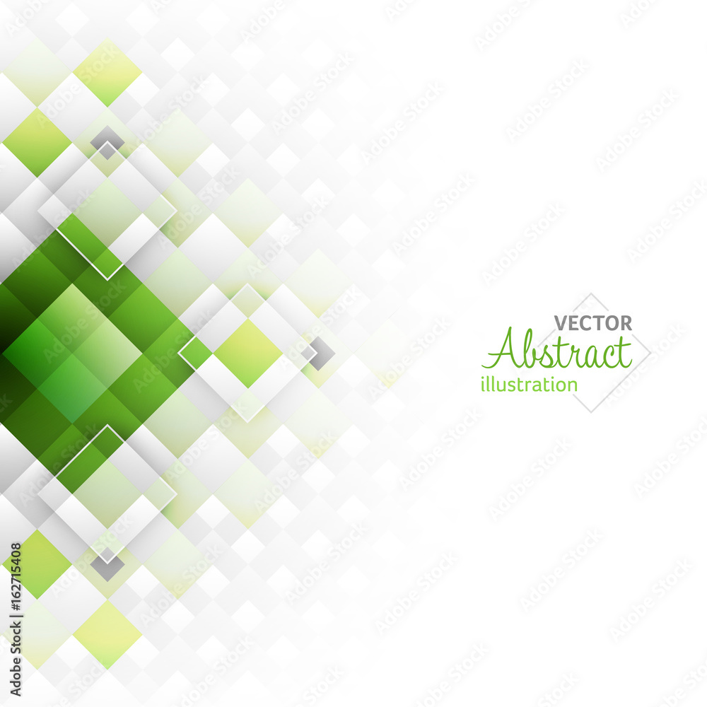 Poster abstract geometric futuristic background with square shapes.